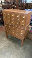 Library Card Catalog File Cabinet