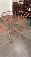 HUGE Outdoor Iron Rocking Chair