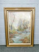 Framed Oil Painting On Canvas - 1980