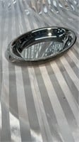 Vintage Stainless Steel Serving Tray with Handles