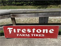 18X72"  FIRESTONE FARM TIRES SINGLE SIDED SIGN