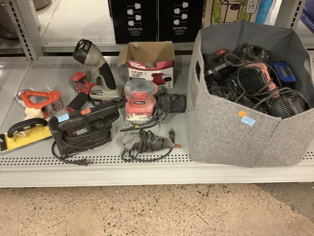 Assorted Power and manual  tools. Black Decker,