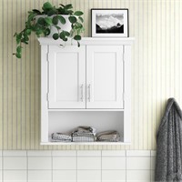 White Somerset  Wall Mounted Bathroom Cabinet