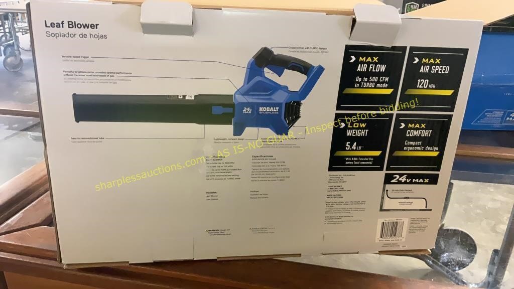 Kobalt Leaf Blower Battery and Charger Not