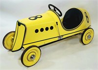Yellow Race Car #8 Pedal Car