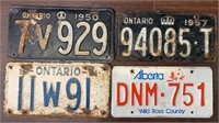 1950's Ontario License Plates + Alberta
