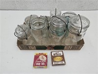 Lot of Canning Jars Ball & Atlas & Others & Lids