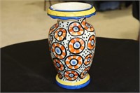 Hand Painted Checkloslavakia Vase 7 1/4" tall