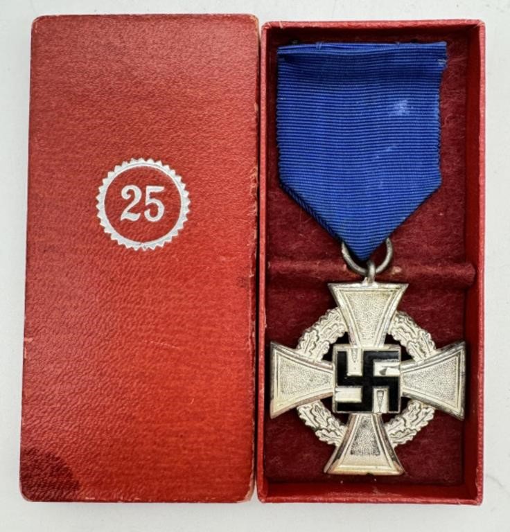 WWII German Third Reich 25 Years Of Service Medal
