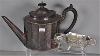 Vintage silver plate teapot