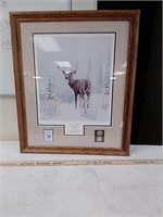 Whitetail deer artwork by Leo Stans