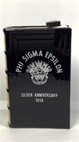 1959 Phi Sigma Epsilon Book Decanter