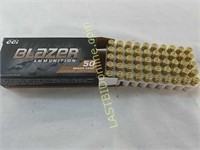 50 rounds of Blazer CCI 9mm Luger Brass Case Ammo