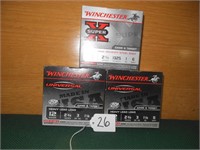 3 boxes of Winchester 12 ga. Fine Shot