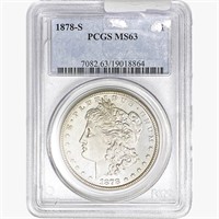 1878-S Morgan Silver Dollar PCGS MS63