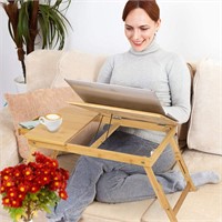 Bamboo Laptop Desk,Breakfast Serving Bed Tray