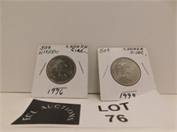 CANADA 1996 1999 50 CENTS COINS