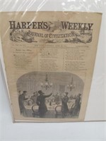 HARPERS WEEKLY JOURNAL OF CIVILIZATION 1863 ORIG