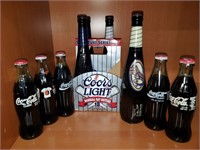 Collectible Coors & CocaCola bottles (10)