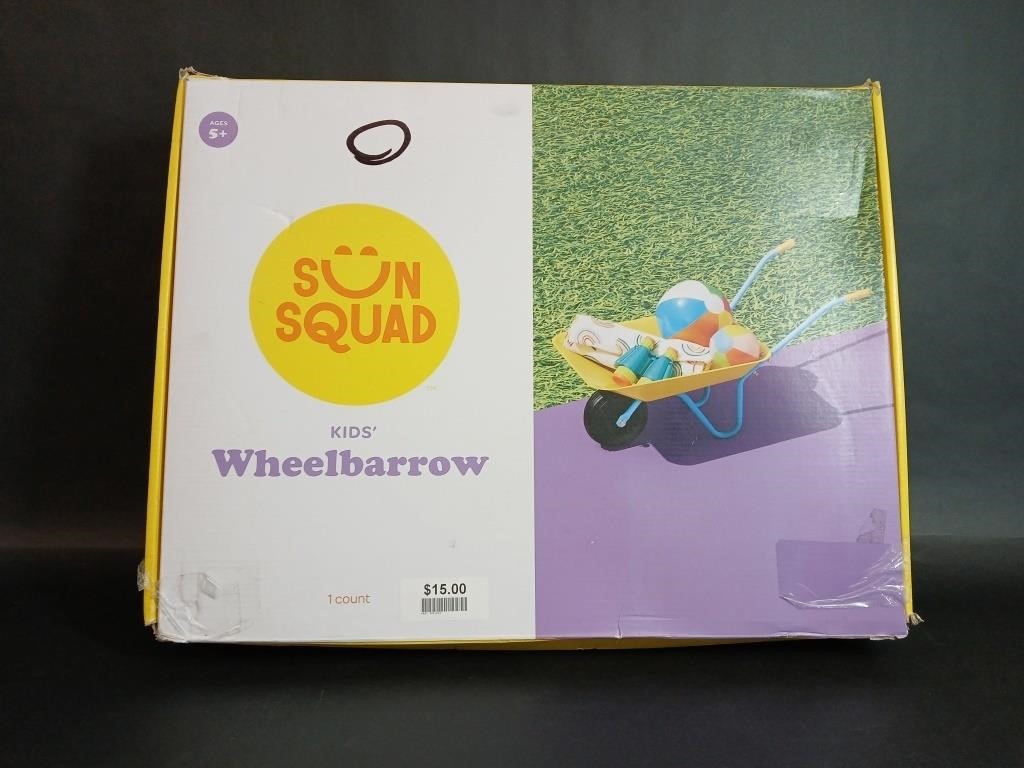 Sun Squad Kids Yellow Wheelbarrow