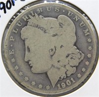 1901-O Morgan Silver dollar.