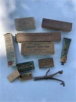 Assortment a Vintage dental tools and supplies