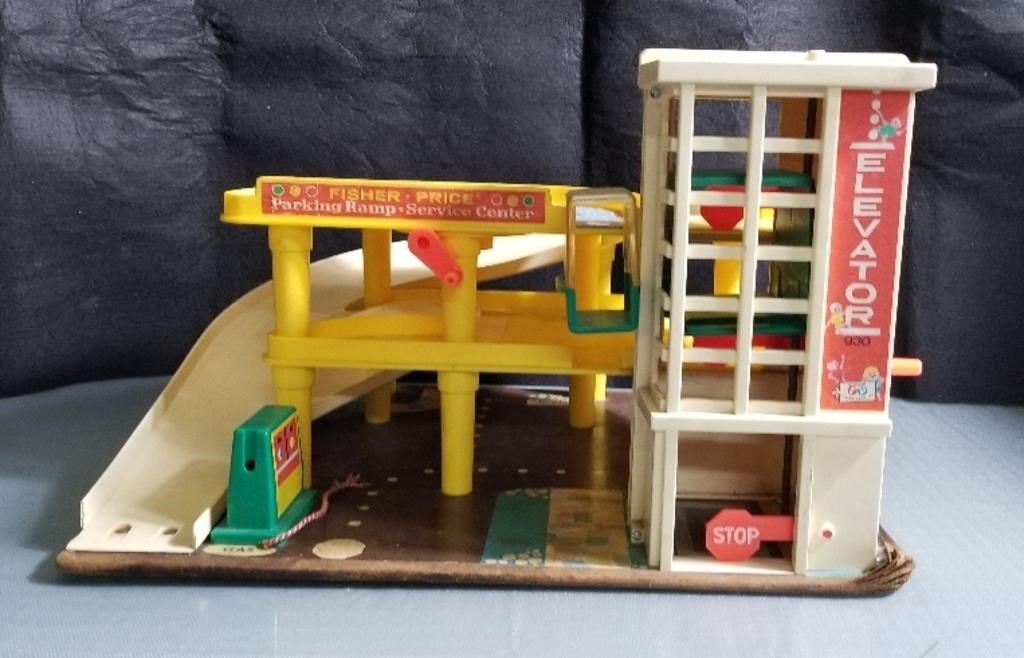 Vintage Fisher-Price Parking Ramp Service