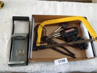 Bow Saw, Soldering Gun, & Can Crusher