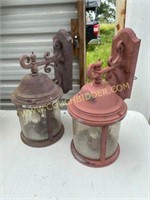 Pair of Large Outdoor Wall Sconces