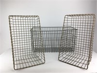 Vintage Wire Baskets (3)