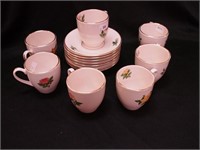 Seven Pickard china demitasse cups and