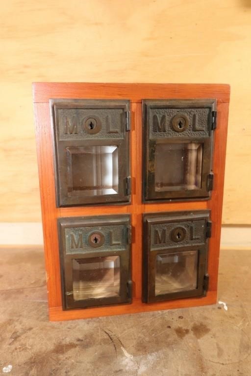 Antique Mailbox Door Display