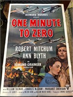 27 x 41” Vintage One Minute To Zero Poster