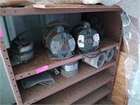 Electric motors untested and aluminum gutter mesh