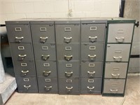 Metal Filing Cabinet Set of 5