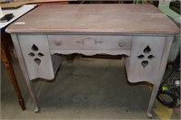 Painted Table / Desk With Drawer 31"h x 41"l x 26"