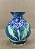 Art Deco Floral Pottery Bud Vase