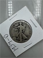 1934-D Silver Walking Liberty Half Dollar