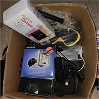 Box of assorted electronics