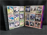 Binder of MLB cards