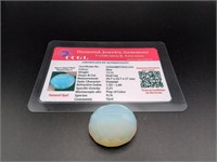 Certified 73 Ct Oval Cut Australian Opal