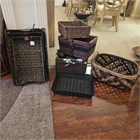 8 Decorative Storage Baskets & Nesting Baskets