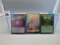 Three assorted MTG Cards - One double sided