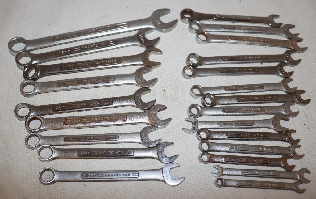 22 Craftsman Wrenches 6mm-19mm