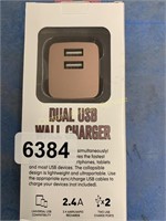 Pink Wall charger dual USB