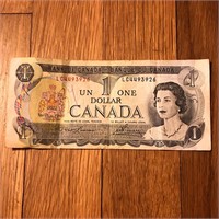 1973 Canada 1 Dollar Banknote