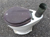 Antique Porcelain Outhouse Waterless Toilet