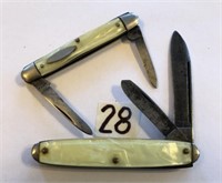 2 Vintage Pocket Knives 1 Utica Pin Knife 1 LIPIC