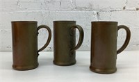 (3) 5.5" Copper Mugs
