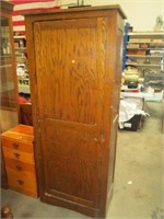 Antique Wood Cabinet Pantry Cupboard
